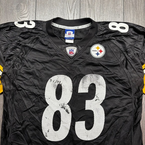 VTG Pittsburg Steelers Heath Miller Reebok NFL Equipment  Jersey Size L #83 - Picture 3 of 9